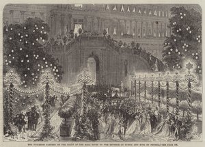 I giardini delle Tuileries nella notte del ballo dato all